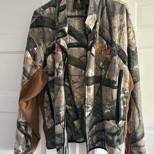 Browning Realtree Camo Fleece Jacket with Brown Accents
